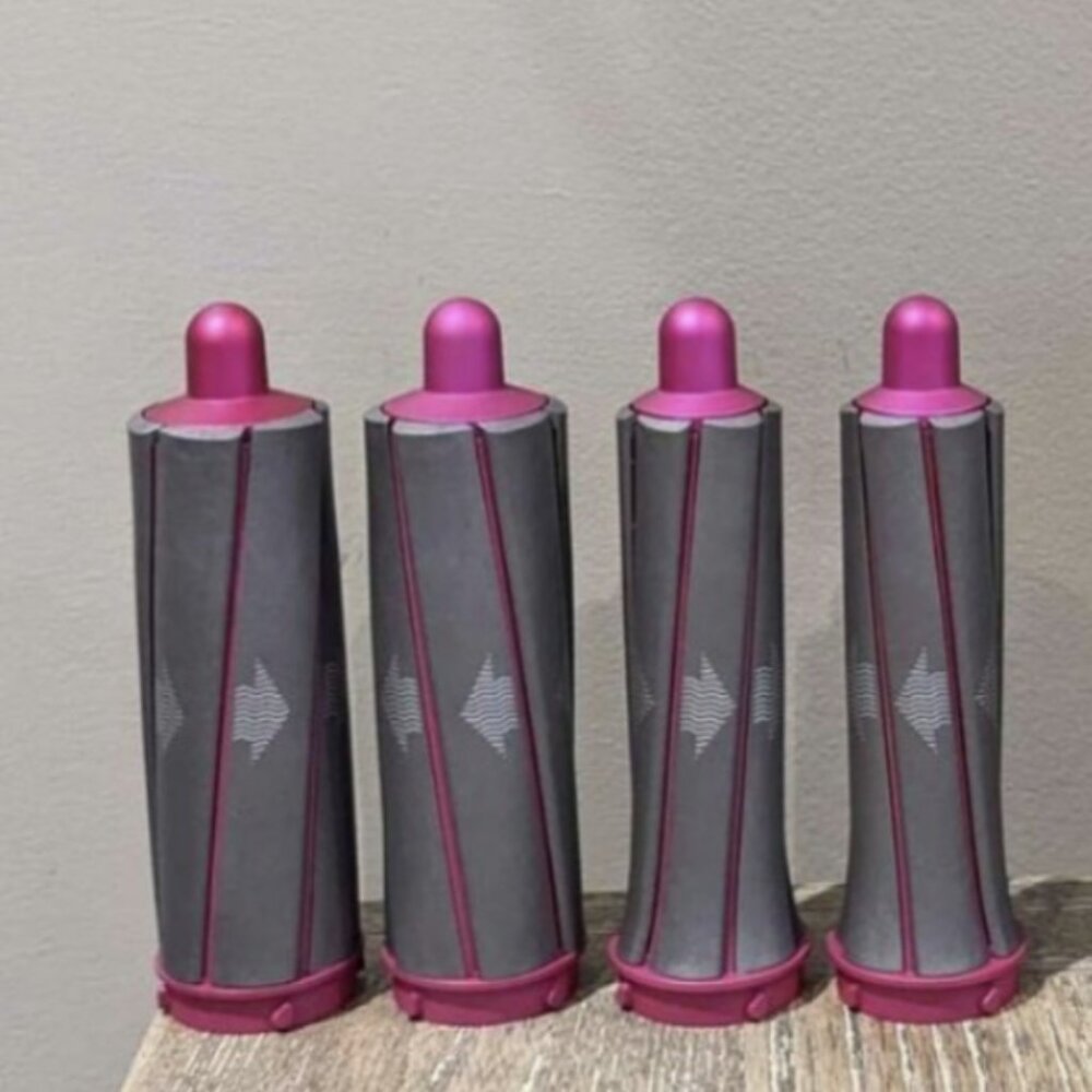 Dyson Pink and Gray Styling Rollers (Set of 4)
